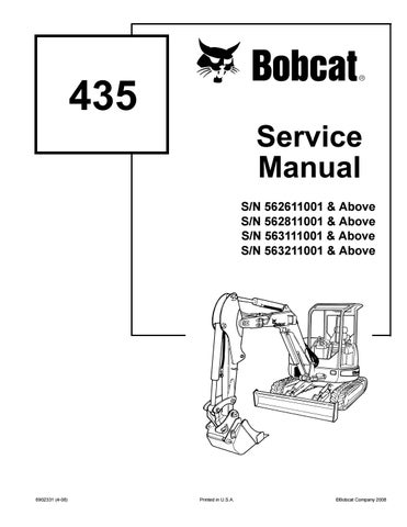 download 435 Compact Excavator able workshop manual