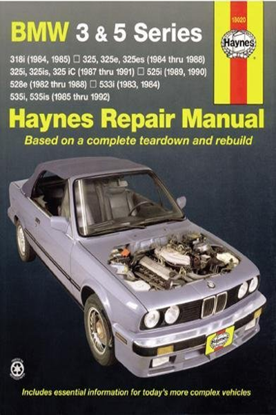 download BMW 325 325e 325es 325is workshop manual