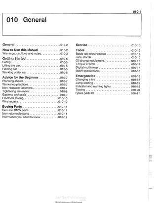 download BMW E39 5 525i 528i 530i 540i Sedan Sport Wagon workshop manual