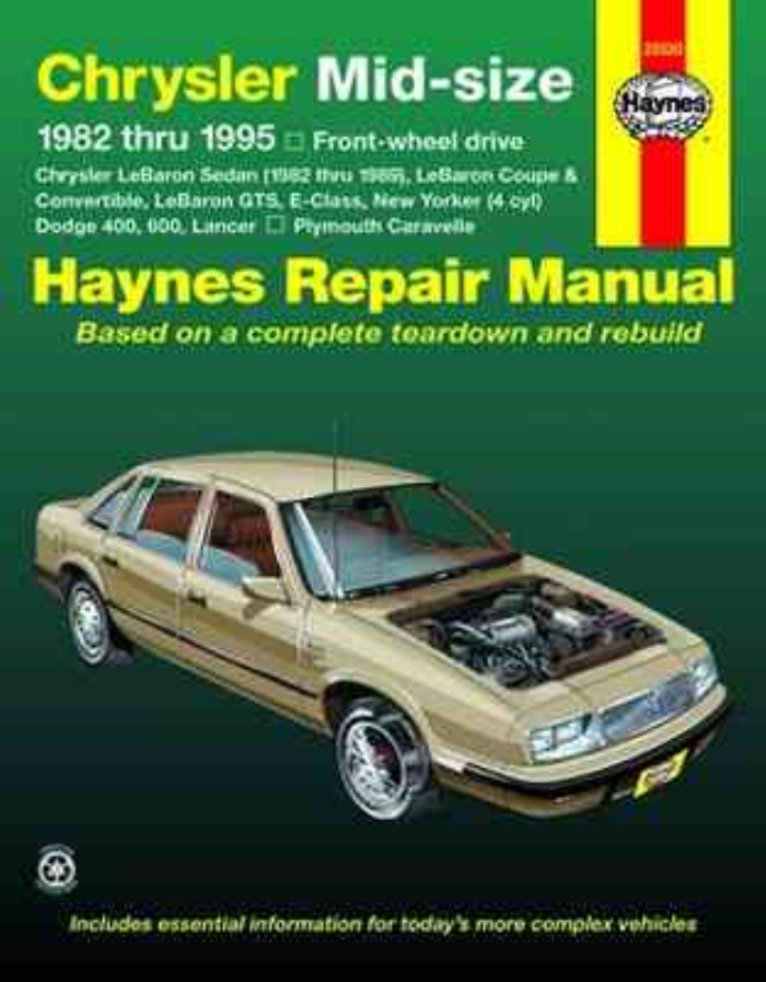 download CHRYSLER YORKER workshop manual