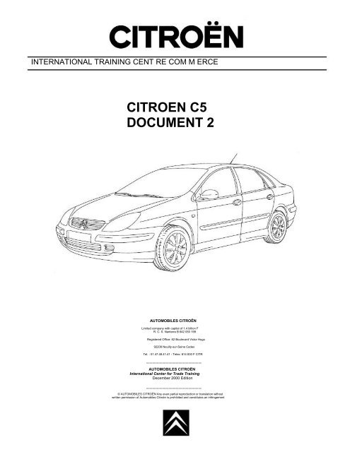 download CITROEN C5 DC DE workshop manual