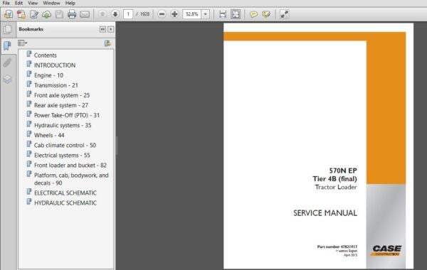 download Case CX800 Tier III Crawler Excavator s Instruction able workshop manual