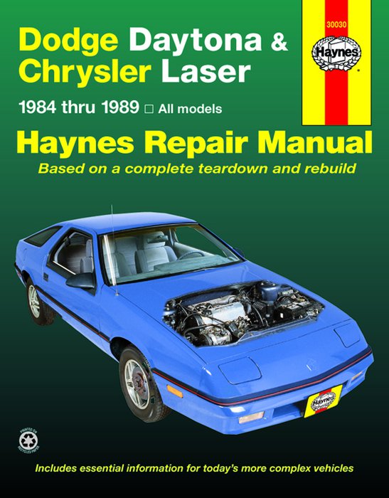 download Chrysler Daytona to workshop manual