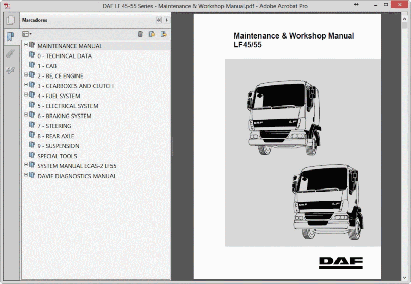 download DAF LF 45 workshop manual