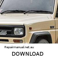 download DAIHATSU ROCKY FEROZA F70 F75 F77 workshop manual