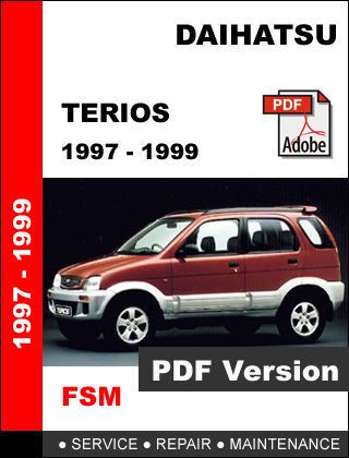 download DAIHATSU TERIOS J102 workshop manual