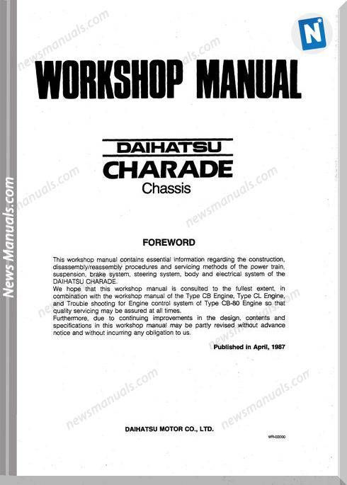 download Daihatsu G100 G102 workshop manual