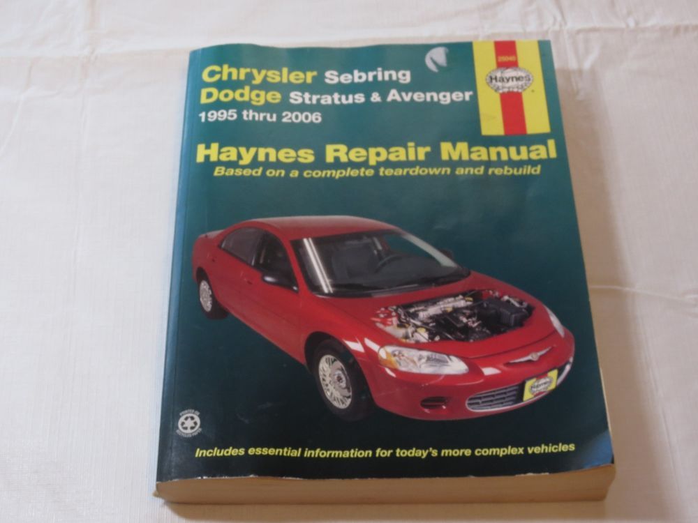 download Dodge Stratus Chrysler Sebring workshop manual