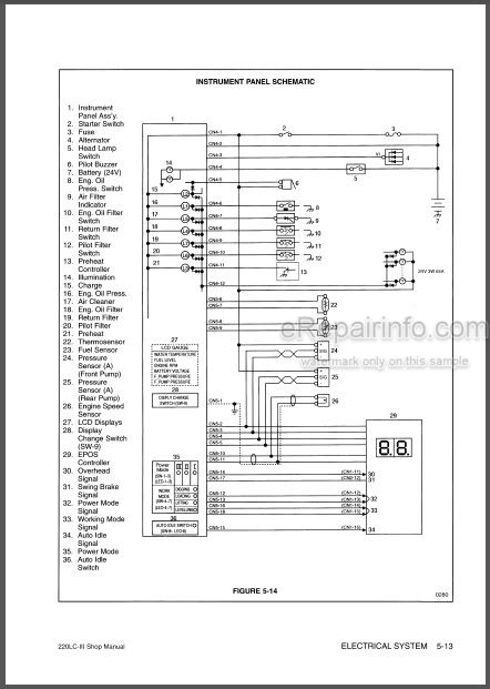 download Doosan SOLAR 220LC V Excavator Hydraulic Schematics able workshop manual