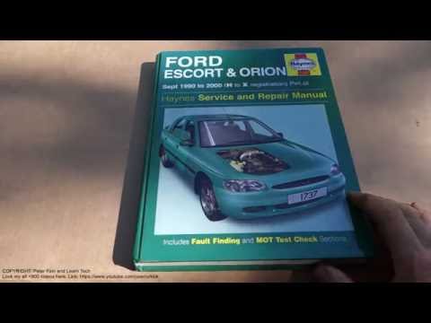 download Ford Escort Orion workshop manual