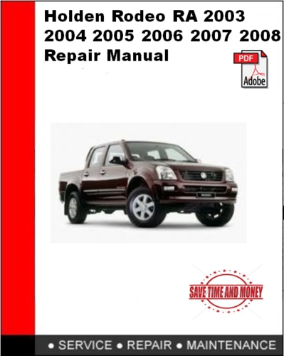 download Holden Colorado Rodeo P190 workshop manual