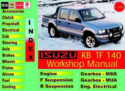 download ISUZU RODEO HOLDEN RODEO KB TF 140 workshop manual