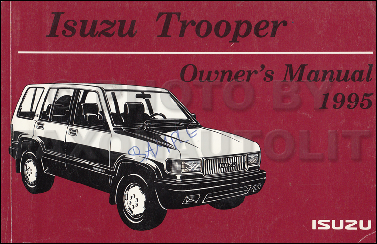 download ISUZU TROOPER UX workshop manual