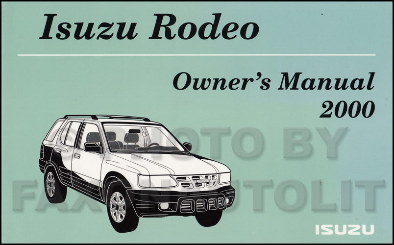 download Isuzu Rodeo workshop manual