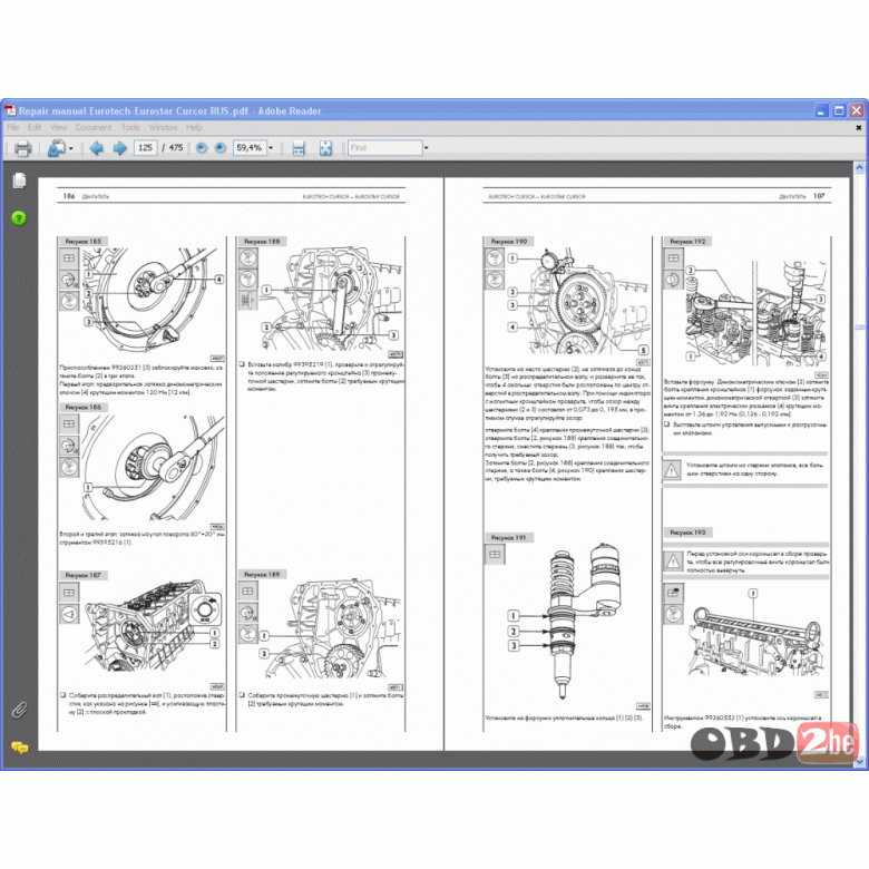 download Iveco Eurotech Cursor Eurostar Cursor workshop manual