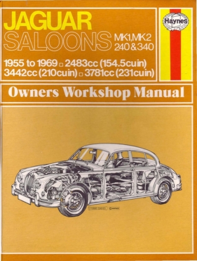 download JAGUAR SALOON MK1 MK2 240 340 able workshop manual