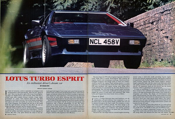 download LOTUS TURBO ESPRIT workshop manual