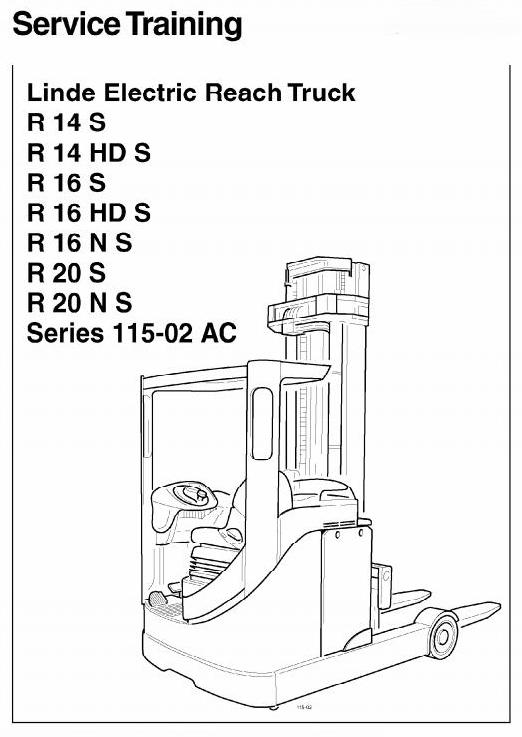 download Linde Electric Reach Truck Type 115 03 R14 R16 R20 03 N 03 HD 03 Training able workshop manual