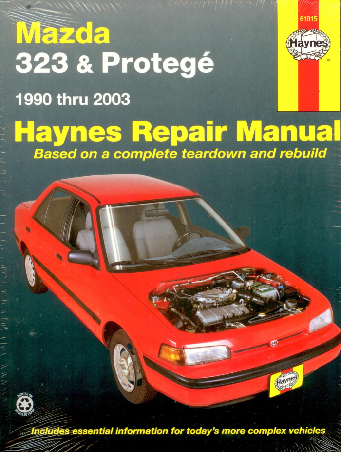 download MAZDA PROTEGE workshop manual