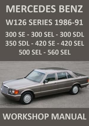 download MERCEDES S Class W126 workshop manual