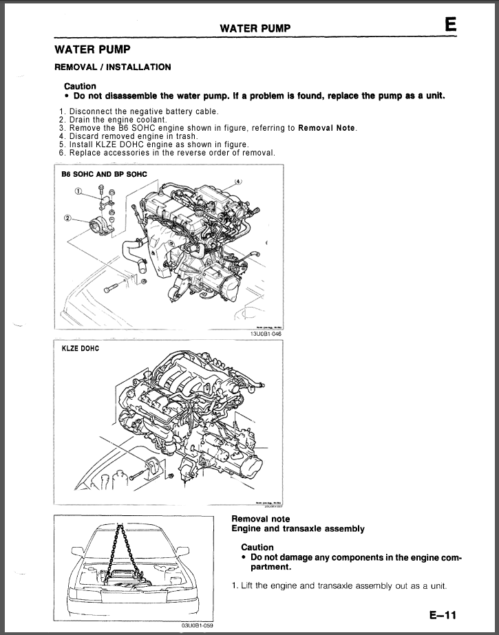 download Mazda 323 B6 workshop manual