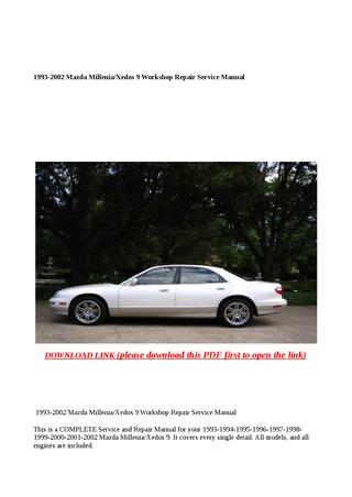 download Mazda Millenia workshop manual