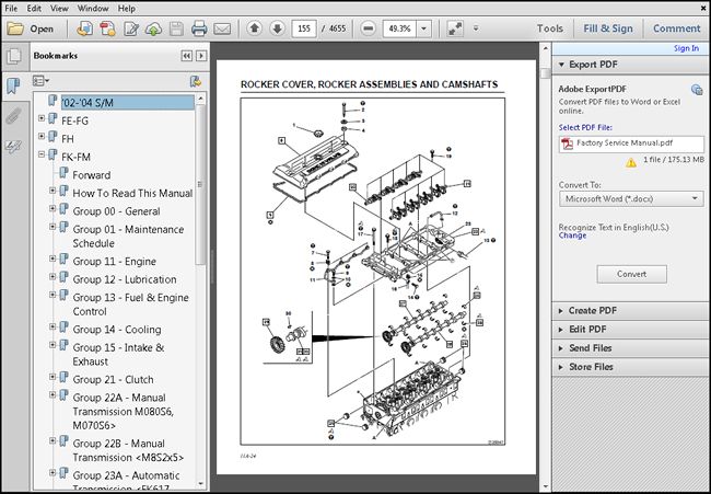 download Mitsubishi Fuso Truck FE FG FH FK FM workshop manual