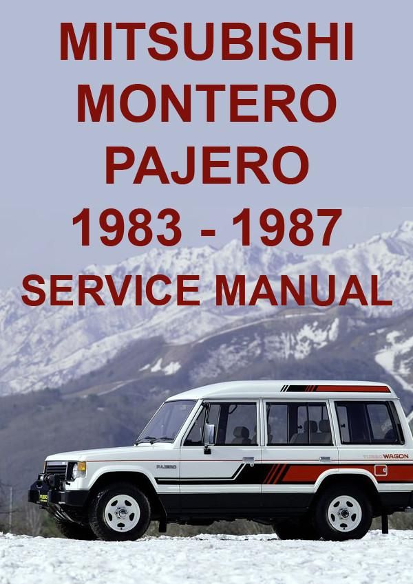 download Mitsubishi Montero Pajero Manu workshop manual