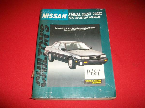 download Nissan Stanza workshop manual