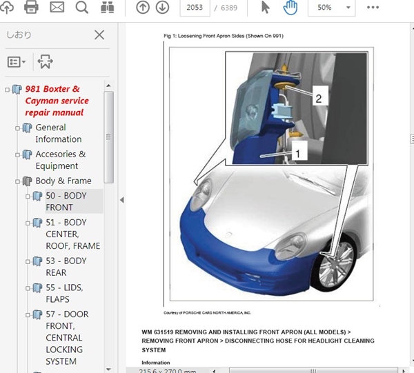 download PORSCHE CAYMANModels workshop manual