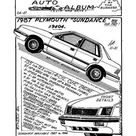 download Plymouth Sundance workshop manual