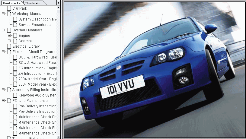 download Rover 25 MG ZR workshop manual