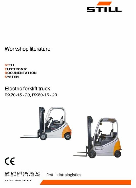 download STILL RX20 15 RX20 16 RX20 18 RX20 20 RX60 16 RX60 18 RX60 20 Electric Forklift Truck Manu workshop manual