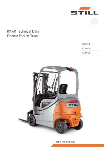 download STILL RX20 15 RX20 16 RX20 18 RX20 20 RX60 16 RX60 18 RX60 20 Electric Forklift Truck Manu workshop manual