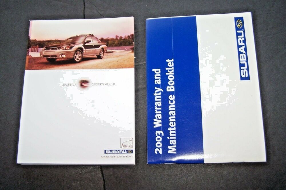 download SUBARU BAJA workshop manual