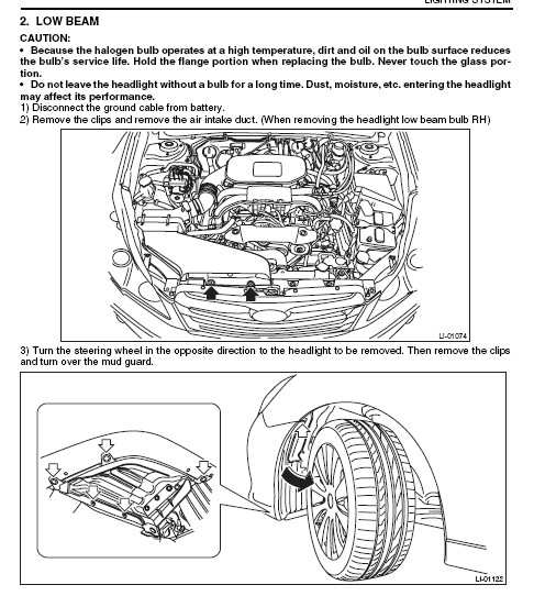 download SUBARU LEGACY workshop manual