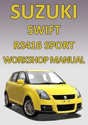 download SUZUKI SWIFT Sport RS416 workshop manual