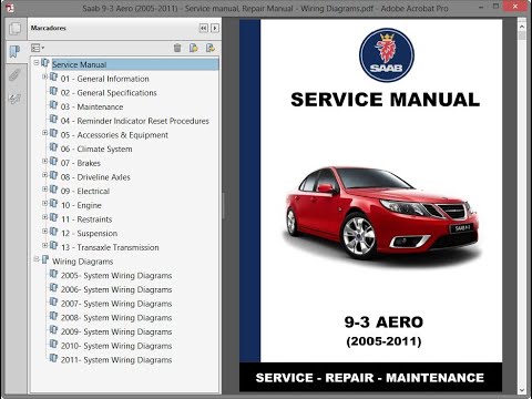 download Saab 9 3 03 11 workshop manual