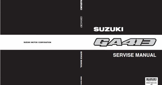 download Suzuki Carry GA413 workshop manual