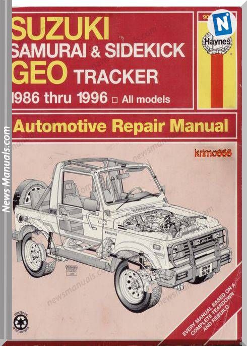 download Suzuki Sidekick workshop manual