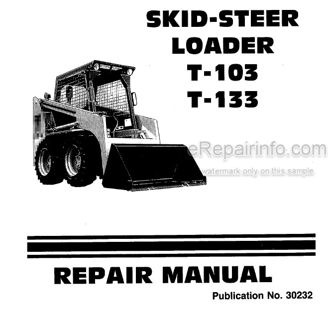 download Thomas T133S Skid Steer Loader Servcie able workshop manual