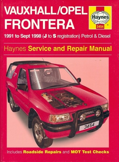 download VAUXHALL OPEL FRONTERA workshop manual