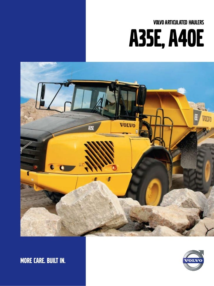 download VOLVO A35E Articulated HAULER able workshop manual